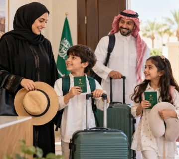 رحلة عائلية في إجازة اليوم الوطني السعودي